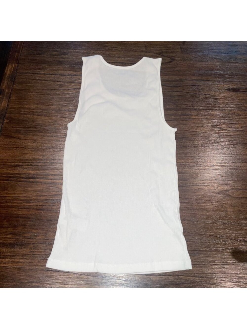 NWT Madewell Ribbed Tank Top Mens Medium White Undershirt Casual Loungewear - Picture 6 of 10